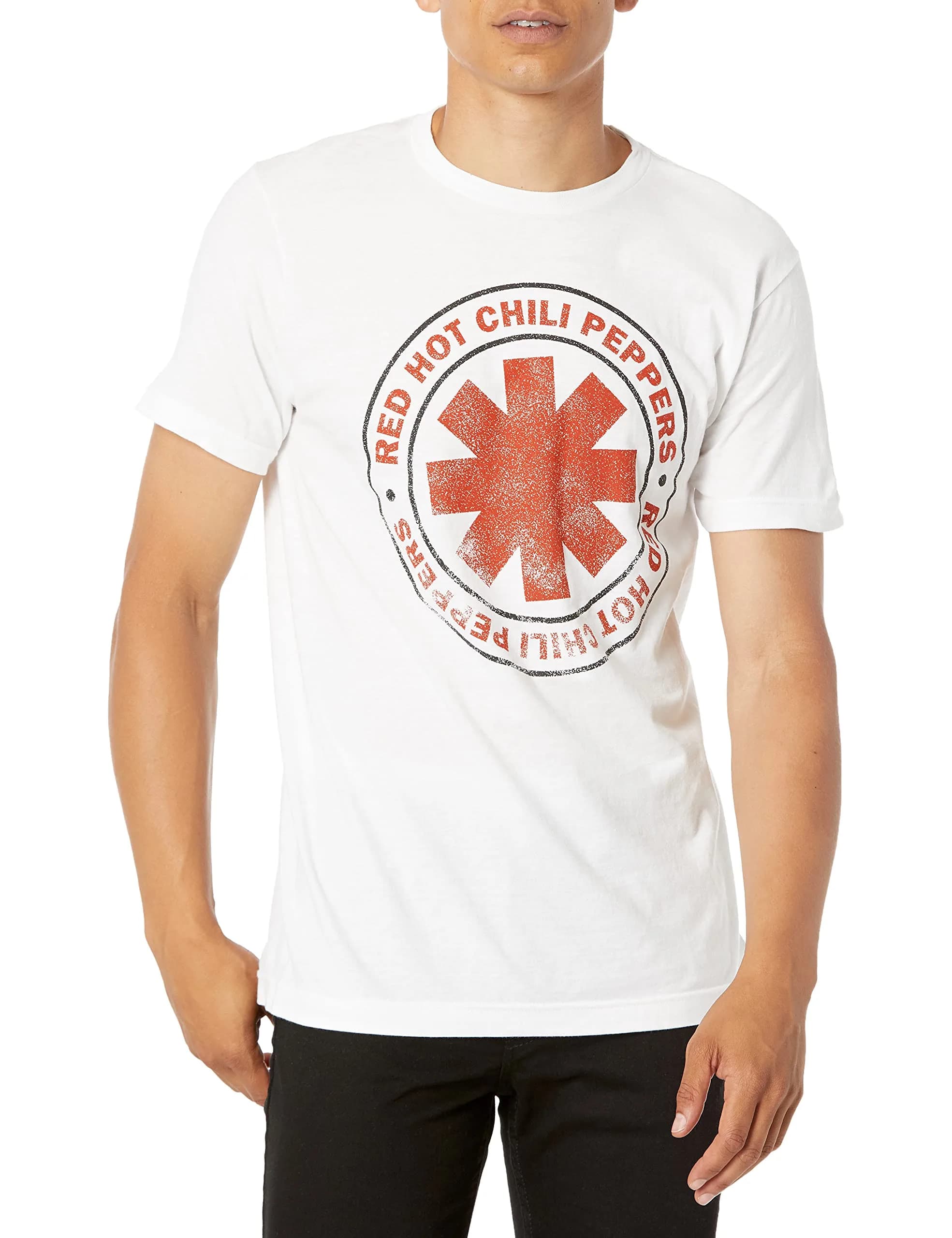 Red Hot Chili Peppers Distressed Logo T-Shirt 2X-Large | Official Merchandise, 100% USA Cotton (XX-Large)
