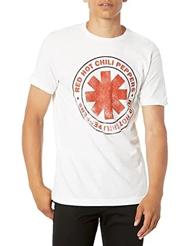 Red Hot Chili Peppers Distressed Logo T-Shirt 2X-Large | Official Merchandise, 100% USA Cotton (XX-Large) thumbnail 1