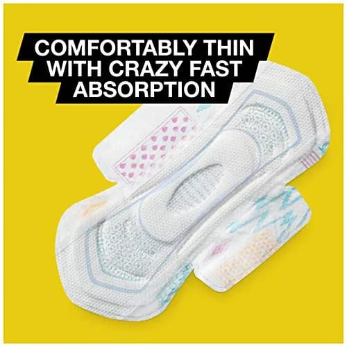 U by Kotex CleanWear Ultra Thin Pads with Wings, Regular, 36 Count | Fragrance-Free Protection for Sensitive Skin thumbnail 3