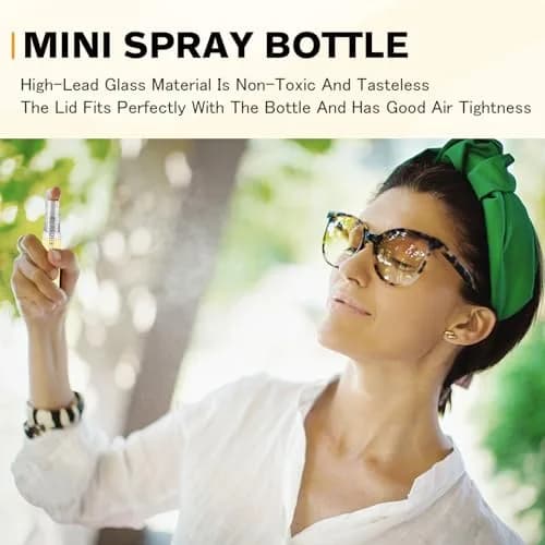 Csdtylh Refillable Glass Spray Bottle 5ml | Portable Perfume & Essential Oil Atomizer for Travel thumbnail 6