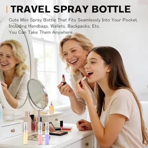 Csdtylh Refillable Glass Spray Bottle 5ml | Portable Perfume & Essential Oil Atomizer for Travel thumbnail 7
