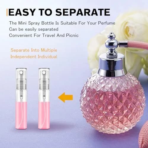 Csdtylh Refillable Glass Spray Bottle 5ml | Portable Perfume & Essential Oil Atomizer for Travel thumbnail 3