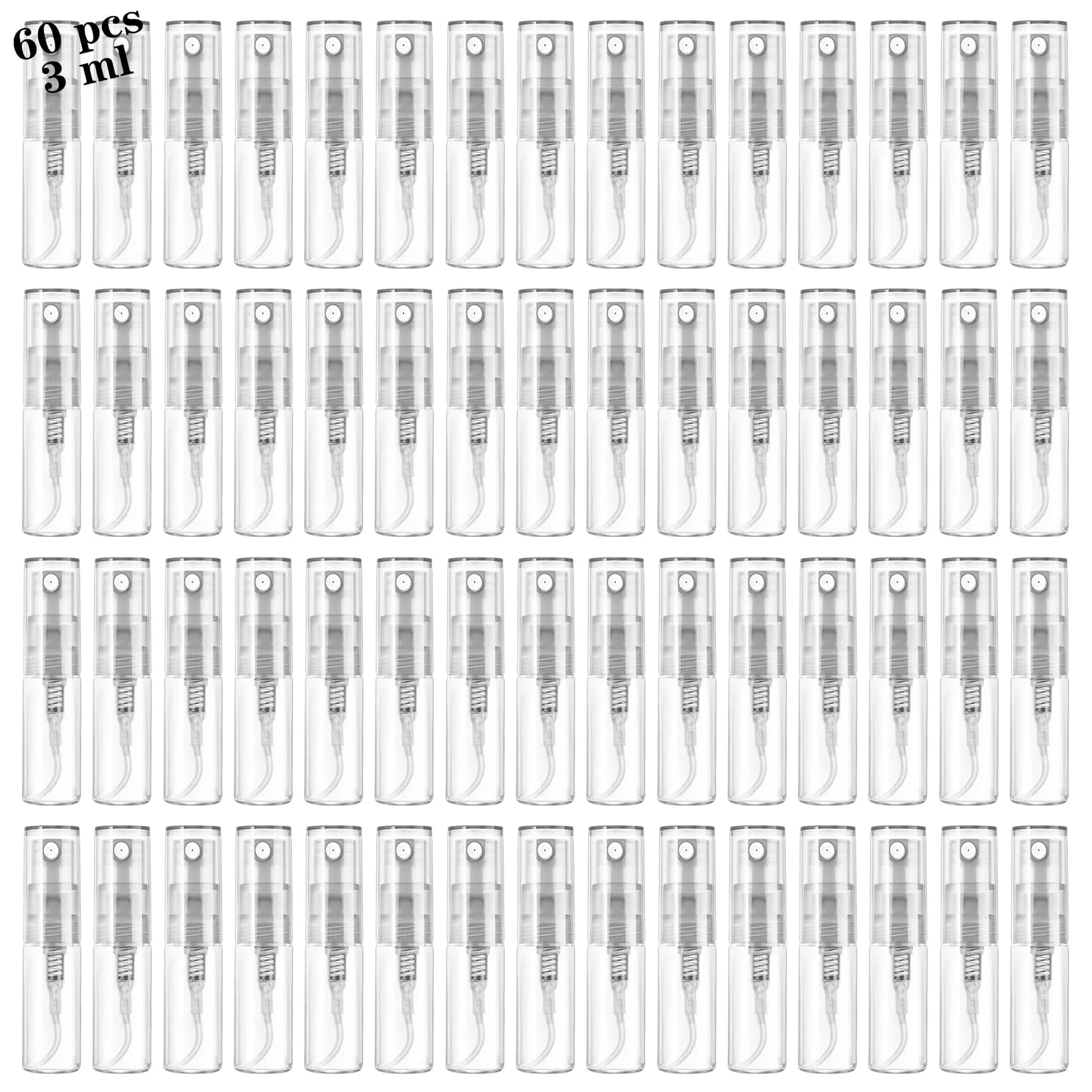 Csdtylh Refillable Glass Spray Bottle 3ml | Portable Perfume & Essential Oil Atomizer for Travel