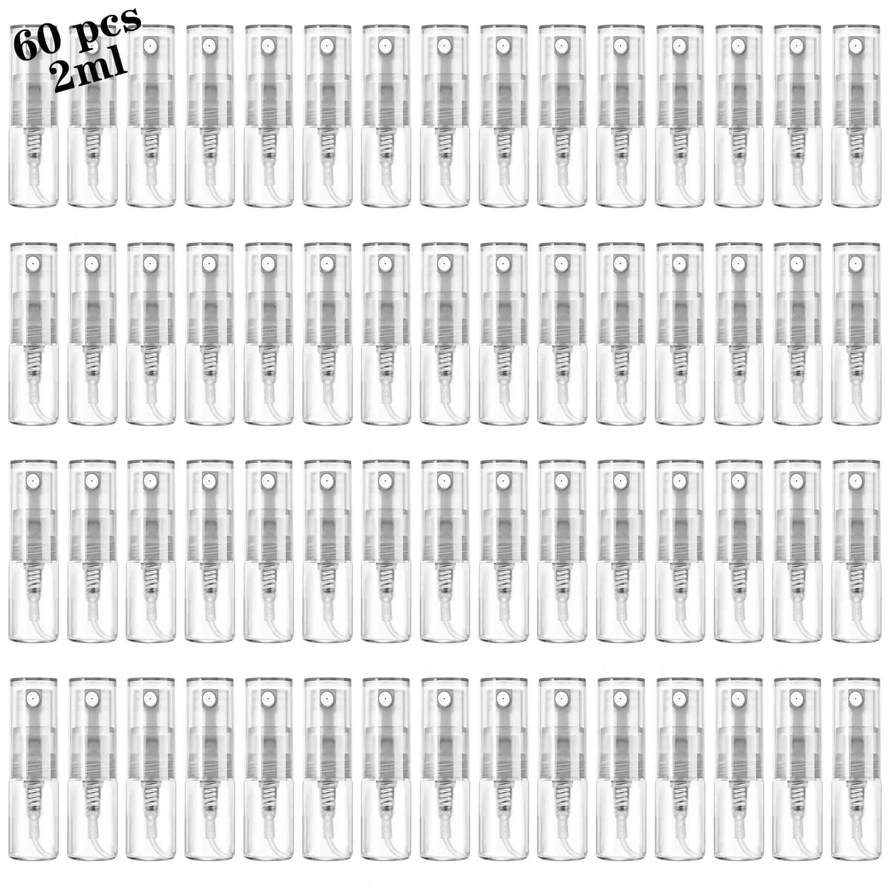 Csdtylh Mini Spray Bottle 2ml | Refillable Glass Atomizer for Perfume & Essential Oils — 2 ml