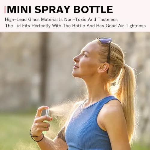 Csdtylh Mini Spray Bottle 10ml | Refillable Glass Atomizer for Travel & Essential Oils thumbnail 6