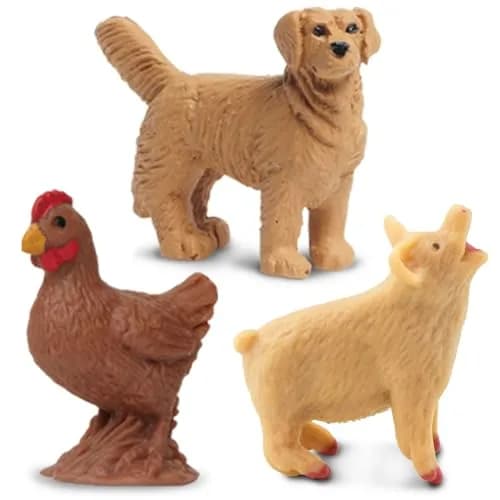 Safari Ltd. Good Luck Minis Ranch Fun Pack - 8 Animal Figurines Toy Set | Small-Scale Farm Animal Figures for Kids 5+ thumbnail 3