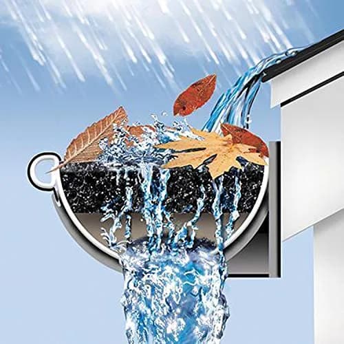 GutterStuff Pro Gutter Guard 4-Inch Half Round Foam Gutter Filter Insert | Made in The USA, Leaf & Water Protection thumbnail 4