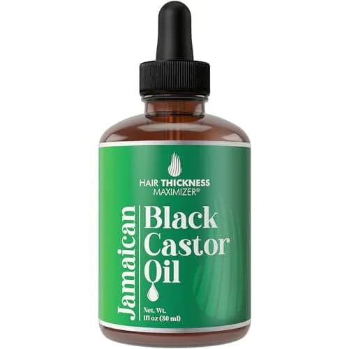 Hair Thickness Maximizer Organic Jamaican Black Castor Oil for Hair Growth 30ml (1 Fl Oz) | Vegan, Cruelty-Free Scalp Treatment thumbnail 1