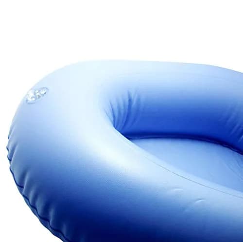 KIKIGOAL Blue Inflatable Bed Pan for Elderly & Paralyzed | Washable & Portable thumbnail 4