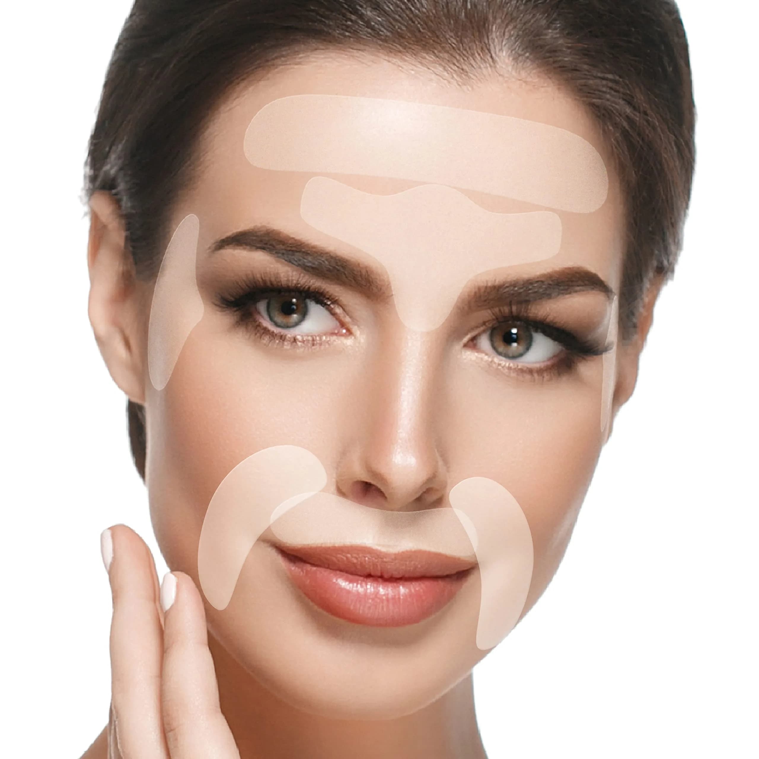 BLUMBODY Wrinkle Patches for Face, Forehead, Smile Lines & Eyes 165 pcs | Reusable Silicone Anti-Wrinkle Patches — Transparent