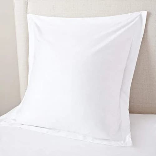 beddingstar Euro Sham Covers 24x24 | 600 TC 100% Egyptian Cotton, White, Set of 2 thumbnail 1