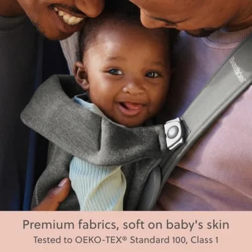 BabyBjörn Baby Carrier Mini, Dark Gray, 3D Jersey | Ergonomic Infant Carrier for Newborns thumbnail 7