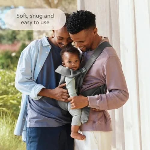 BabyBjörn Baby Carrier Mini, Dark Gray, 3D Jersey | Ergonomic Infant Carrier for Newborns thumbnail 8