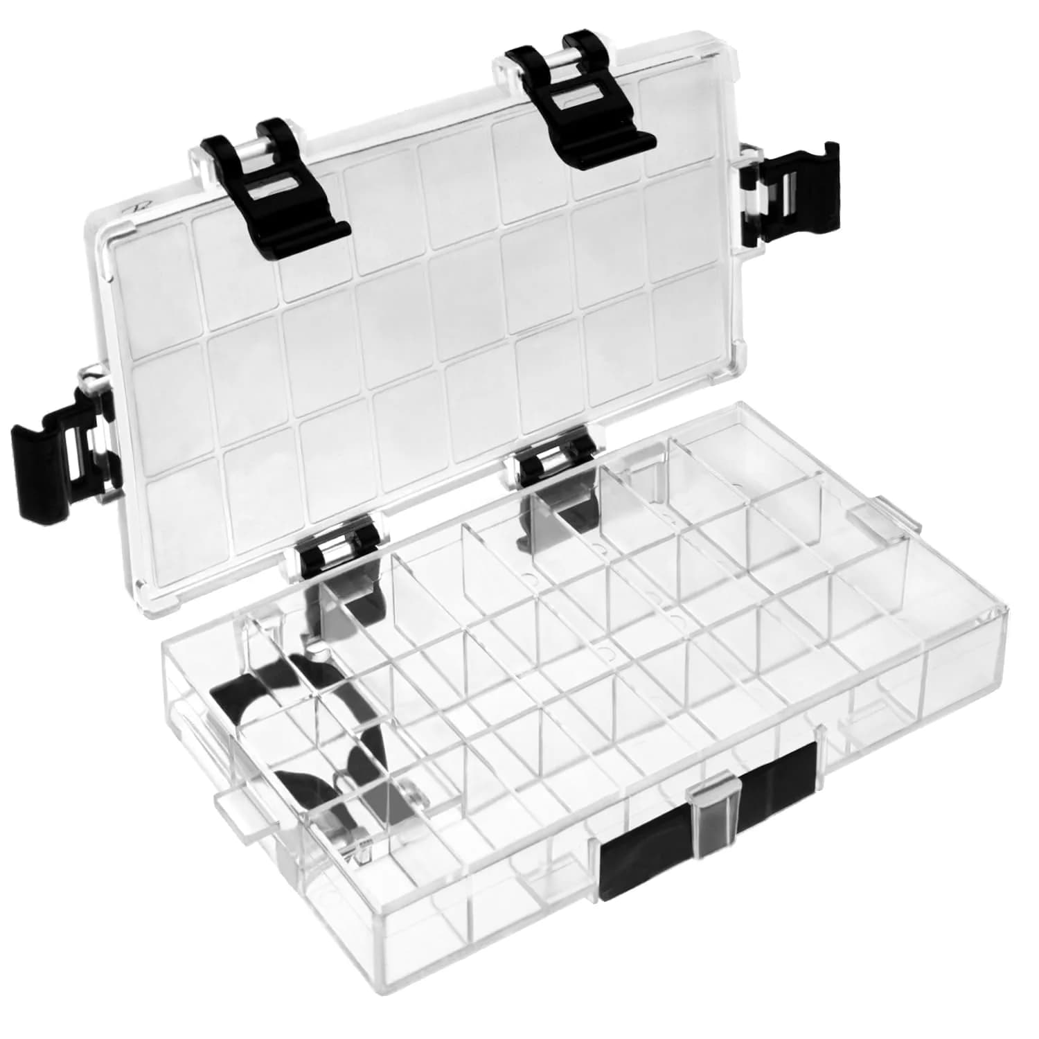 joybest Watercolor Palette Box 24-Well | Airtight Leak Proof Travel Case for Watercolors, Acrylic, Gouache & Oil Paint (6.41x3.26x0.86 in) — White