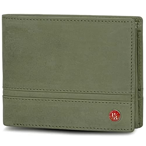 HORNBULL Denial Leather Wallet for Men | RFID Blocking Bi-Fold Wallet (Green) | 7 Card Slots, 2 Money Compartments, 1 Coin Pocket thumbnail 13