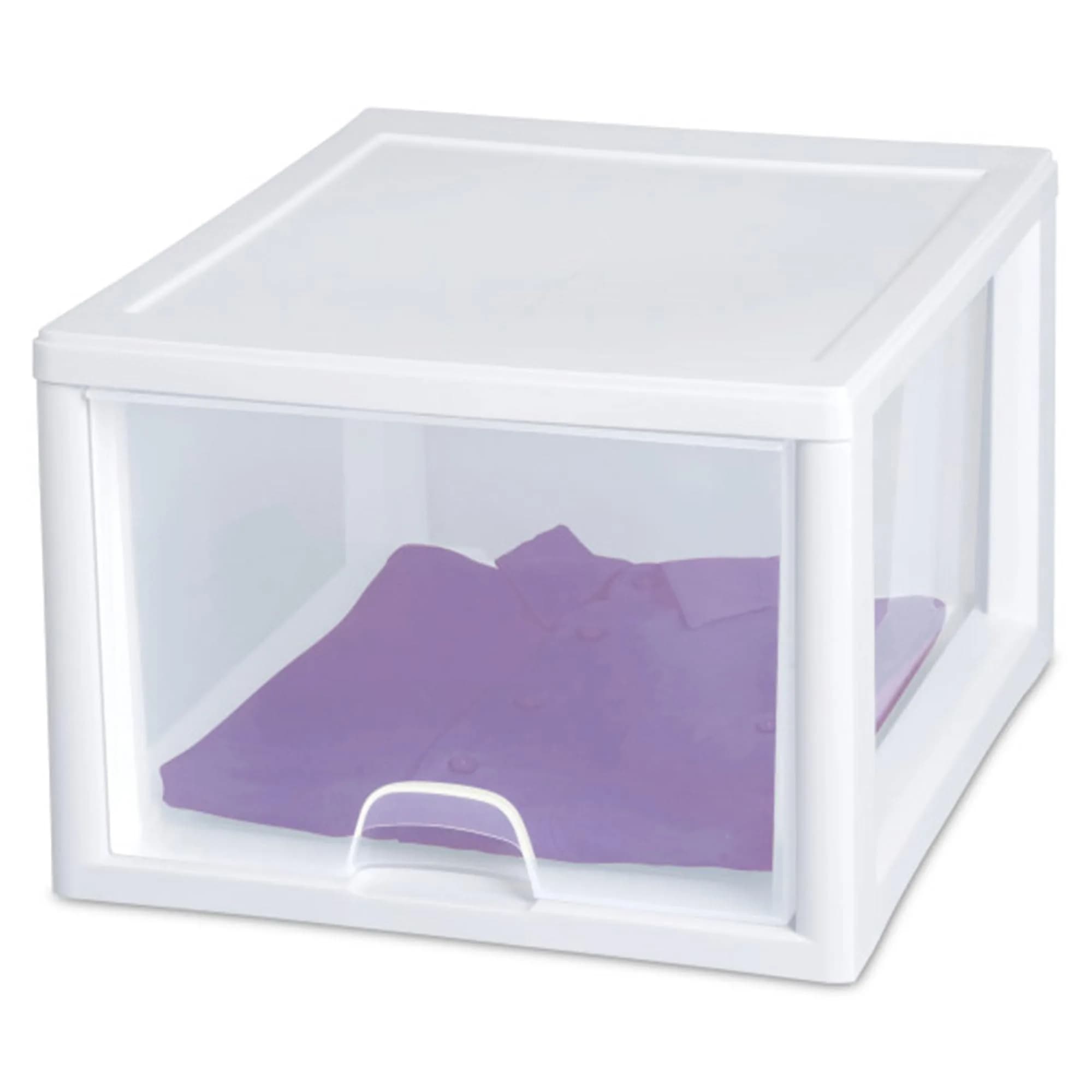 Sterilite Stacking Drawer Storage Organizer for Clothes, 27 Quart (764ml) - 12 Pack | Modular & Stackable for Home & Office - view 9