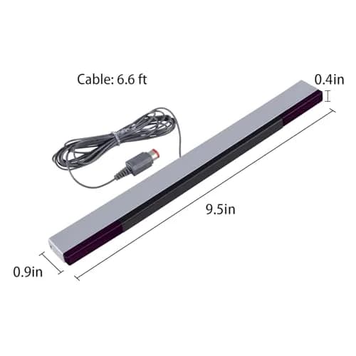 Aokin Motion Sensor Bar for Wii, Wii U | Wired Infrared Sensor with 6.6 ft Cable thumbnail 8