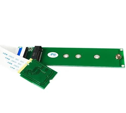 Sintech M.2 (NGFF) NVME SSD to M2 A/E Key Port with 20cm Cable | PCIe 1X Lane Support in India thumbnail 1
