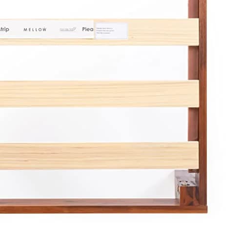 Mellow Naturalista Classic Twin Bed Frame 12 Inch Cherry | Solid Wood, No Box Spring Needed thumbnail 5