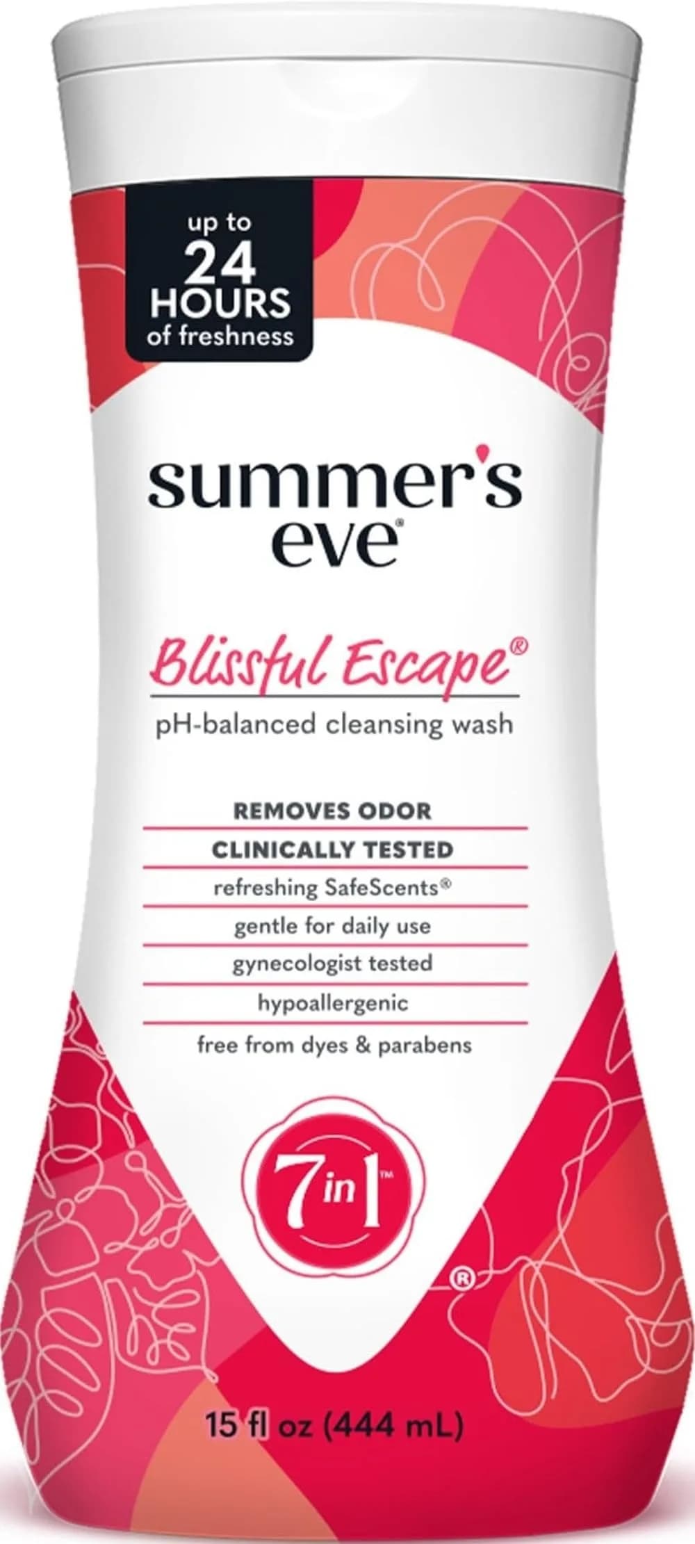 Summer's Eve Blissful Escape Daily Feminine Wash 444ml (15 Fl Oz) | pH-Balanced Odor Protection — Blissful Escape