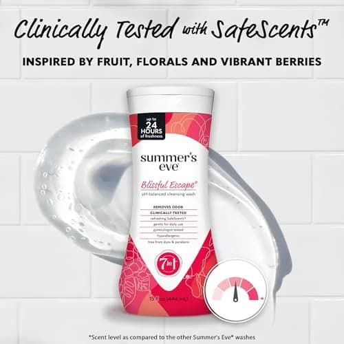 Summer's Eve Blissful Escape Daily Feminine Wash 444ml (15 Fl Oz) | pH-Balanced Odor Protection thumbnail 4