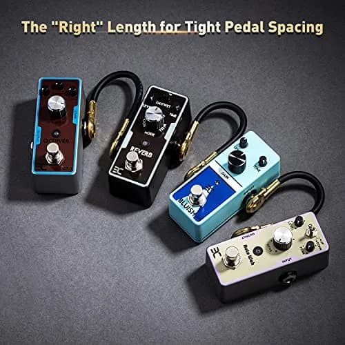 EX Guitar Patch Cables 1/4 Inch Right Angle Plugs 6 Inch | Maximize Pedalboard Space thumbnail 5