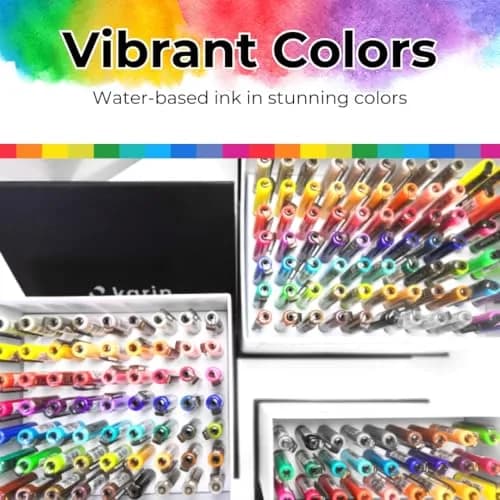 KARIN Pro Brush Marker 12 Grey Colours Set 2.4ml Liquid Paint | Smooth Ink Flow thumbnail 3