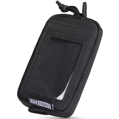 ONETIGRIS Tactical Front Pocket Wallet Zipper Coin Pouch with ID Window 10cm (3.9in) | Minimalist Nylon Organizer thumbnail 1