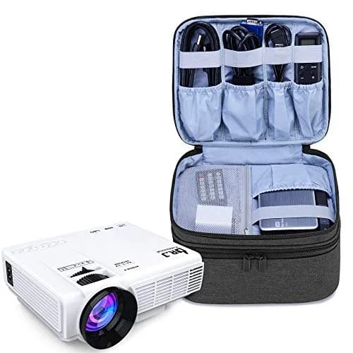 LUXJA Black Carrying Bag for Mini Projector & Accessories | Compact Portable Case with Padding (9.75" x 8.25" x 6.5") thumbnail 1