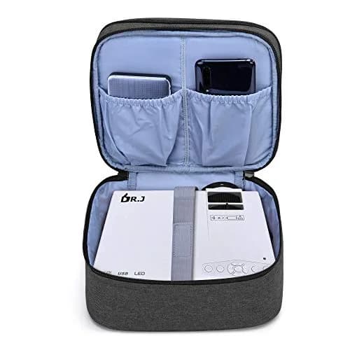 LUXJA Black Carrying Bag for Mini Projector & Accessories | Compact Portable Case with Padding (9.75" x 8.25" x 6.5") thumbnail 3