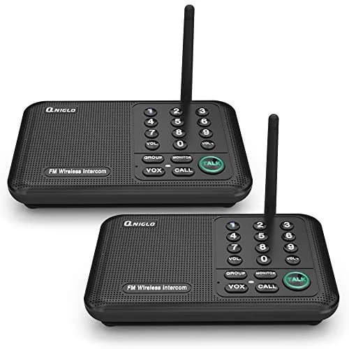 QNIGLO Wireless Intercom System | 5280 Ft Long Range, 10 Channels, VOX Hands-Free thumbnail 1