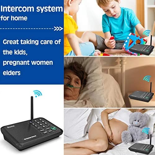 QNIGLO Wireless Intercom System | 5280 Ft Long Range, 10 Channels, VOX Hands-Free thumbnail 3