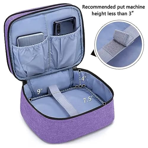 LUXJA Purple Carrying Bag Compatible with DR.J Mini Projector & Accessories | Portable Padded Case thumbnail 4