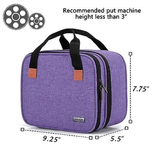 LUXJA Purple Carrying Bag Compatible with DR.J Mini Projector & Accessories | Portable Padded Case thumbnail 5