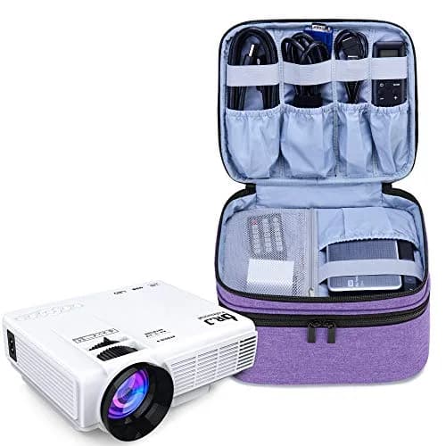 LUXJA Purple Carrying Bag Compatible with DR.J Mini Projector & Accessories | Portable Padded Case thumbnail 1