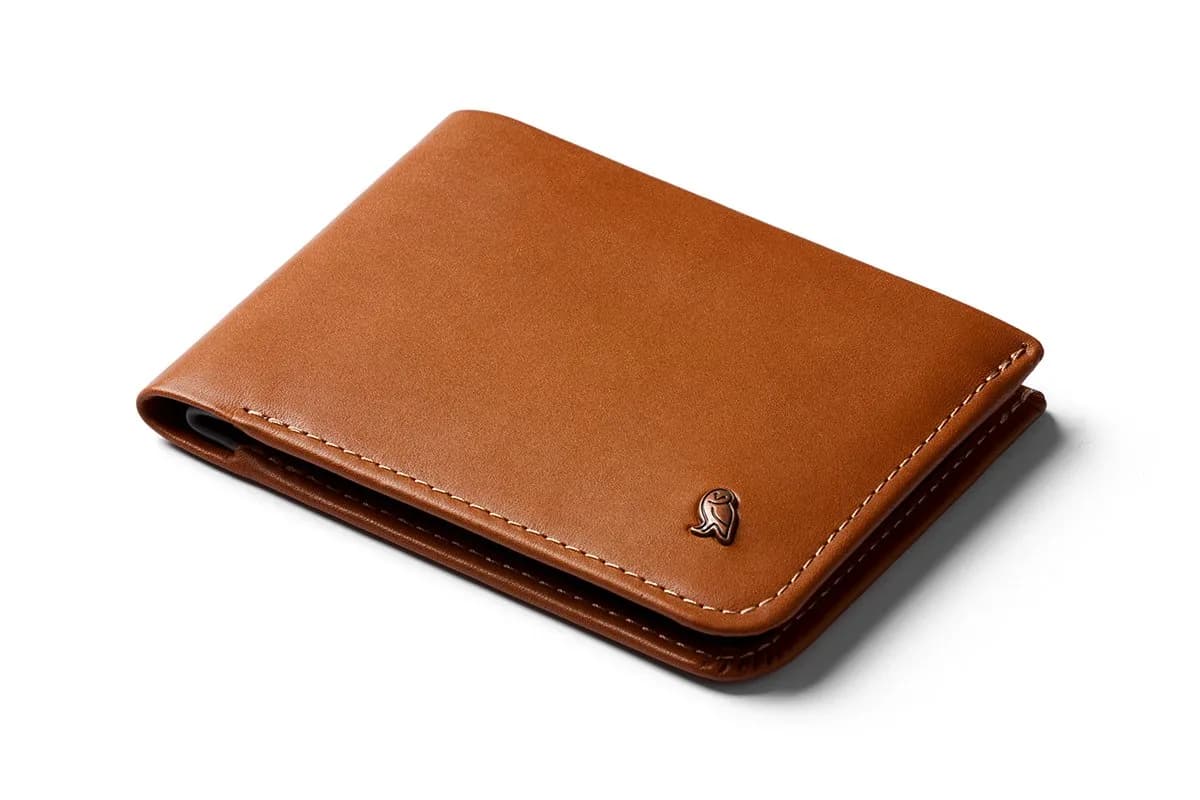 Bellroy Hide & Seek Wallet (Caramel) | Slim Leather Bifold with RFID Protection - main product image