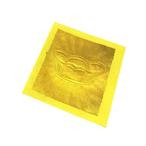ZEESTAR BLESS Chinese Joss Paper Gold Foil Bamboo Rectangular 12.95cm x 9.91cm (5.1 x 3.9 inches) Pack of 100 | Traditional Ancestor Offering thumbnail 2