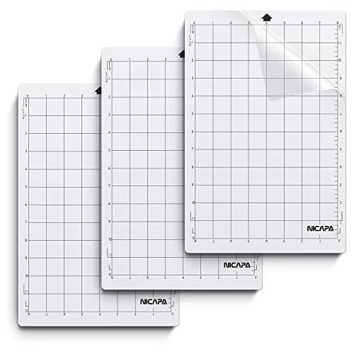 NICAPA Standard Grip Cutting Mat for Silhouette Portrait 8x12 inch (3 Mats) | Ideal Tackiness for Medium-Weight Materials thumbnail 1
