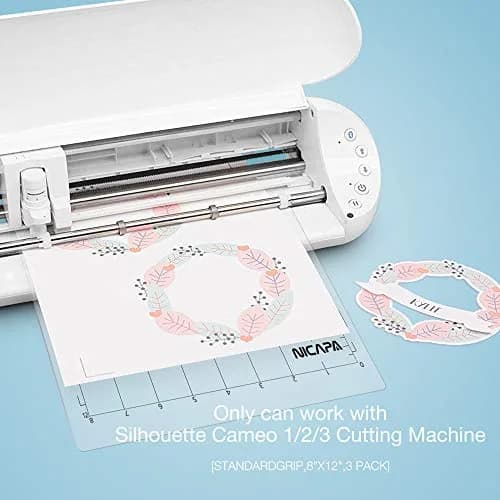 NICAPA Standard Grip Cutting Mat for Silhouette Portrait 8x12 inch (3 Mats) | Ideal Tackiness for Medium-Weight Materials thumbnail 2