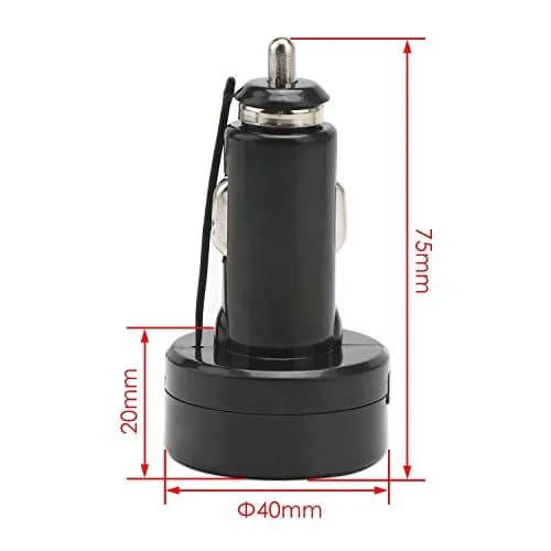 DROK Dual Display Car Thermometer & Voltage Monitor 10-170°F | 12V/24V Cigarette Lighter Powered thumbnail 7