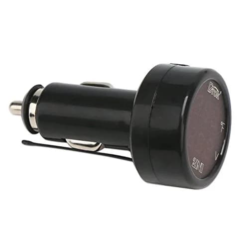 DROK Dual Display Car Thermometer & Voltage Monitor 10-170°F | 12V/24V Cigarette Lighter Powered thumbnail 4