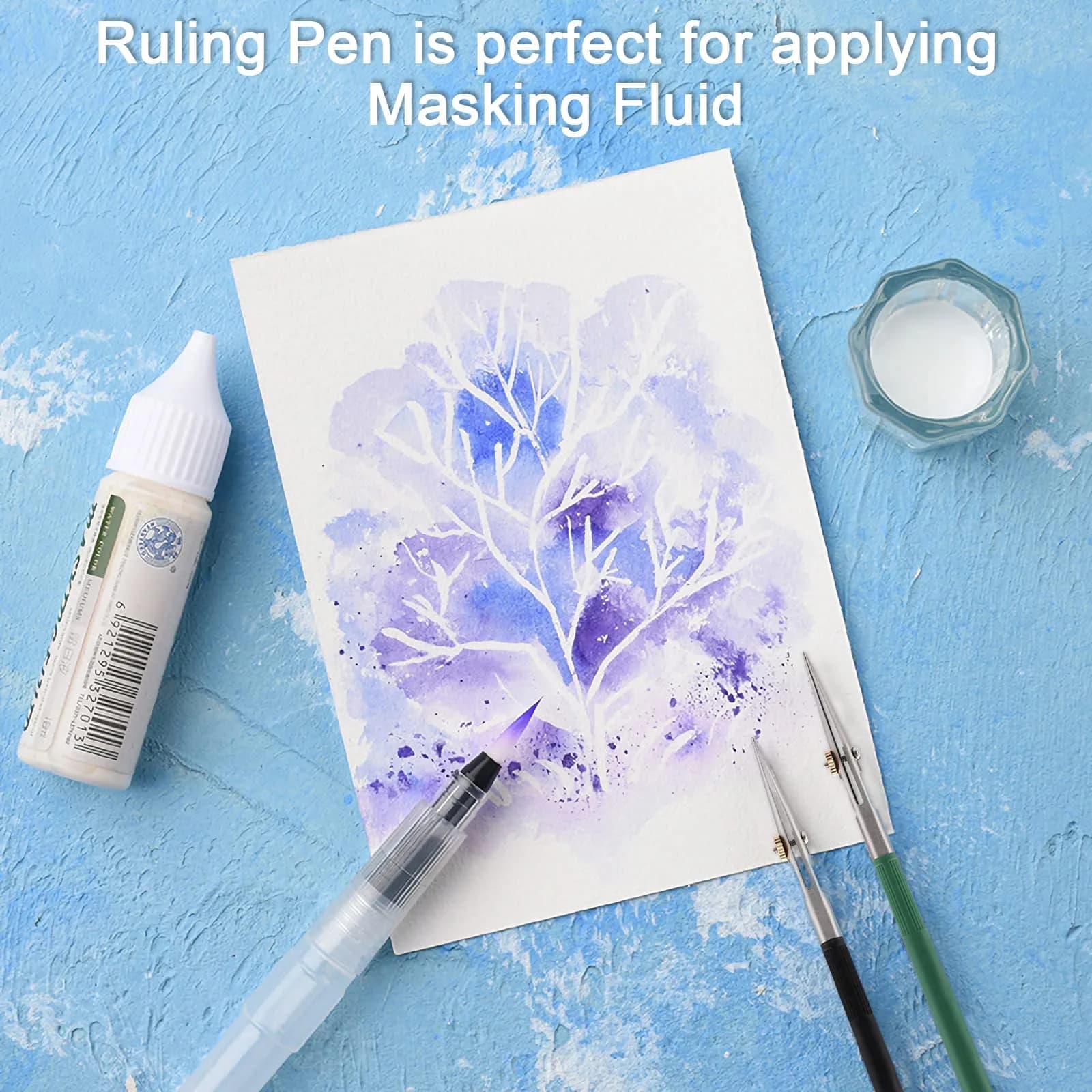 LOONENG Ruling Pen for Masking Fluid, Fine Line Drawing & Calligraphy 1 Count (Pack of 1) - view 6