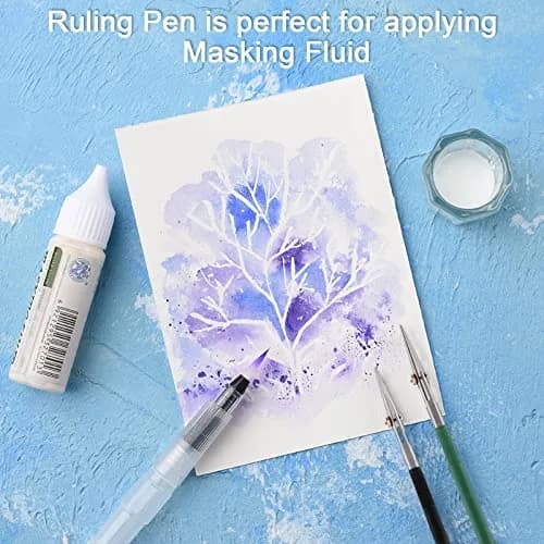 LOONENG Ruling Pen for Masking Fluid, Fine Line Drawing & Calligraphy 1 Count (Pack of 1) thumbnail 6