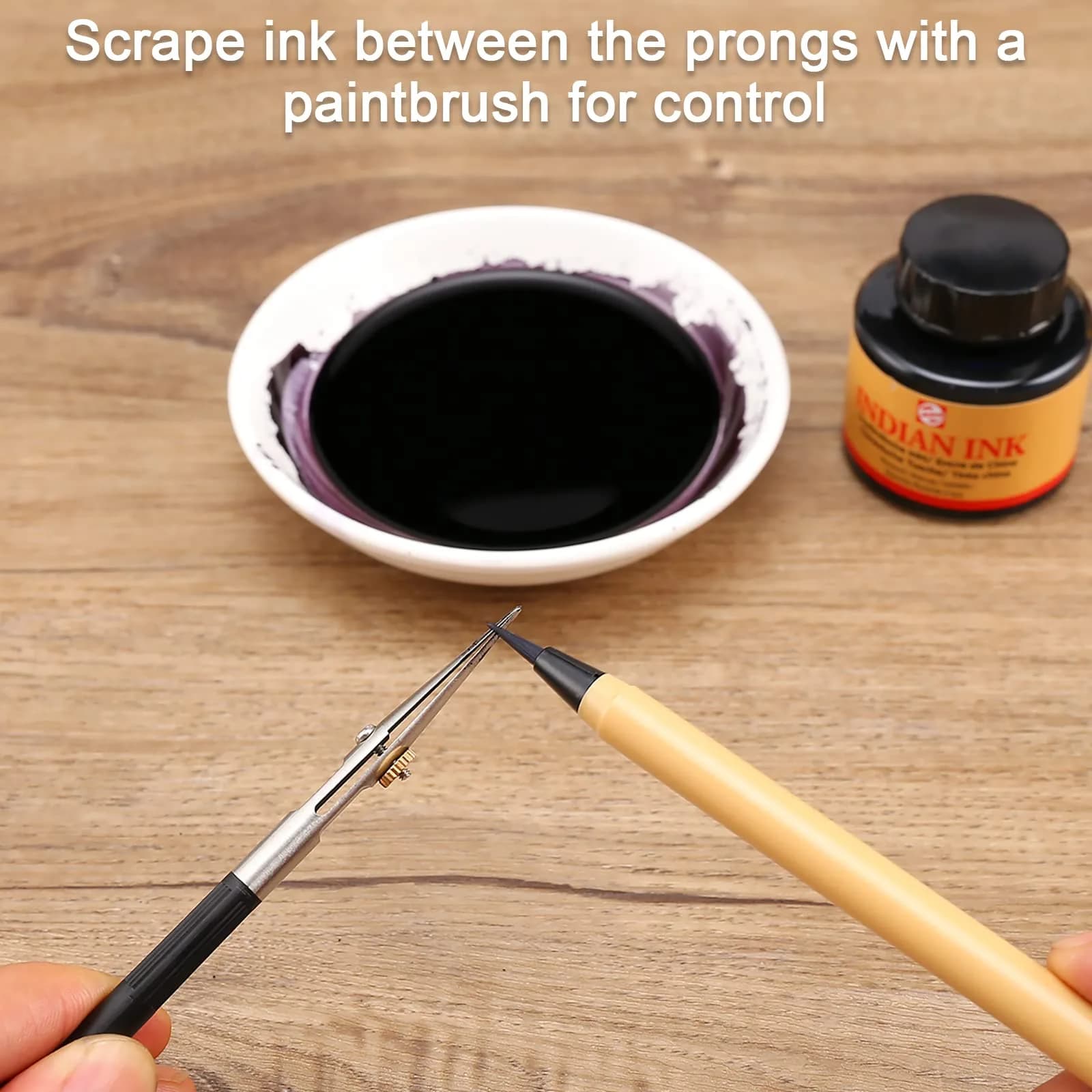 LOONENG Ruling Pen for Masking Fluid, Fine Line Drawing & Calligraphy 1 Count (Pack of 1) - view 2