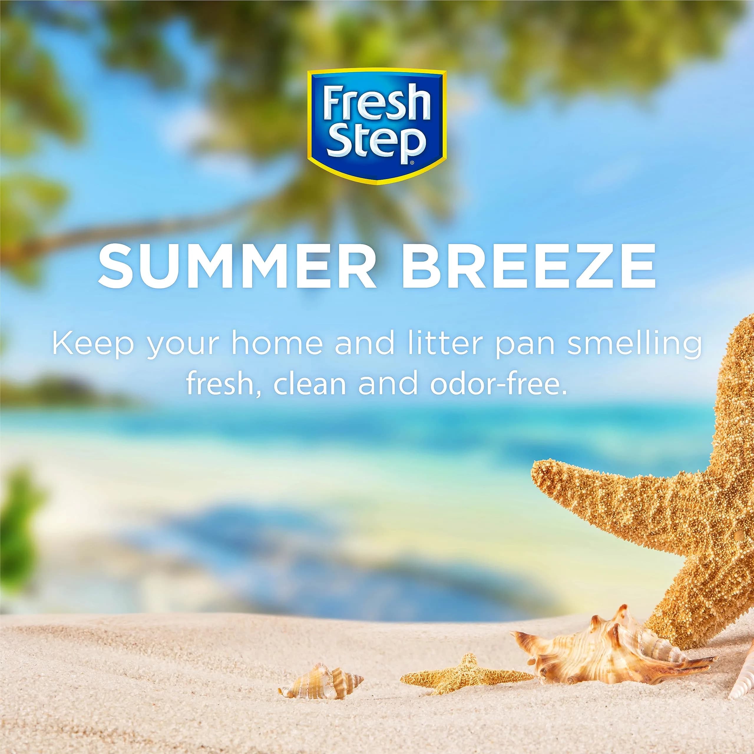 Fresh Step Cat Litter Crystals Deodorizer, Summer Breeze Scent, 425 g (15 Ounce) | Odor Control for Litter Boxes - view 2