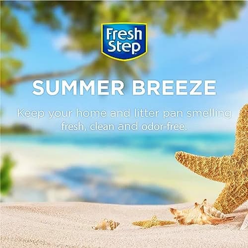 Fresh Step Cat Litter Crystals Deodorizer, Summer Breeze Scent, 425 g (15 Ounce) | Odor Control for Litter Boxes thumbnail 2