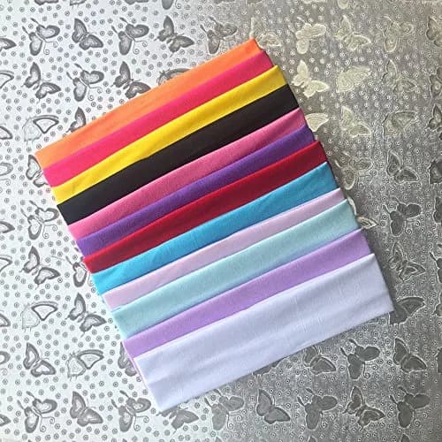 Zapire Soft Stretchy Elastic Headbands - 12 Pack Multi-Colored Hair Wraps for Women & Girls | 4.8cm Wide thumbnail 4