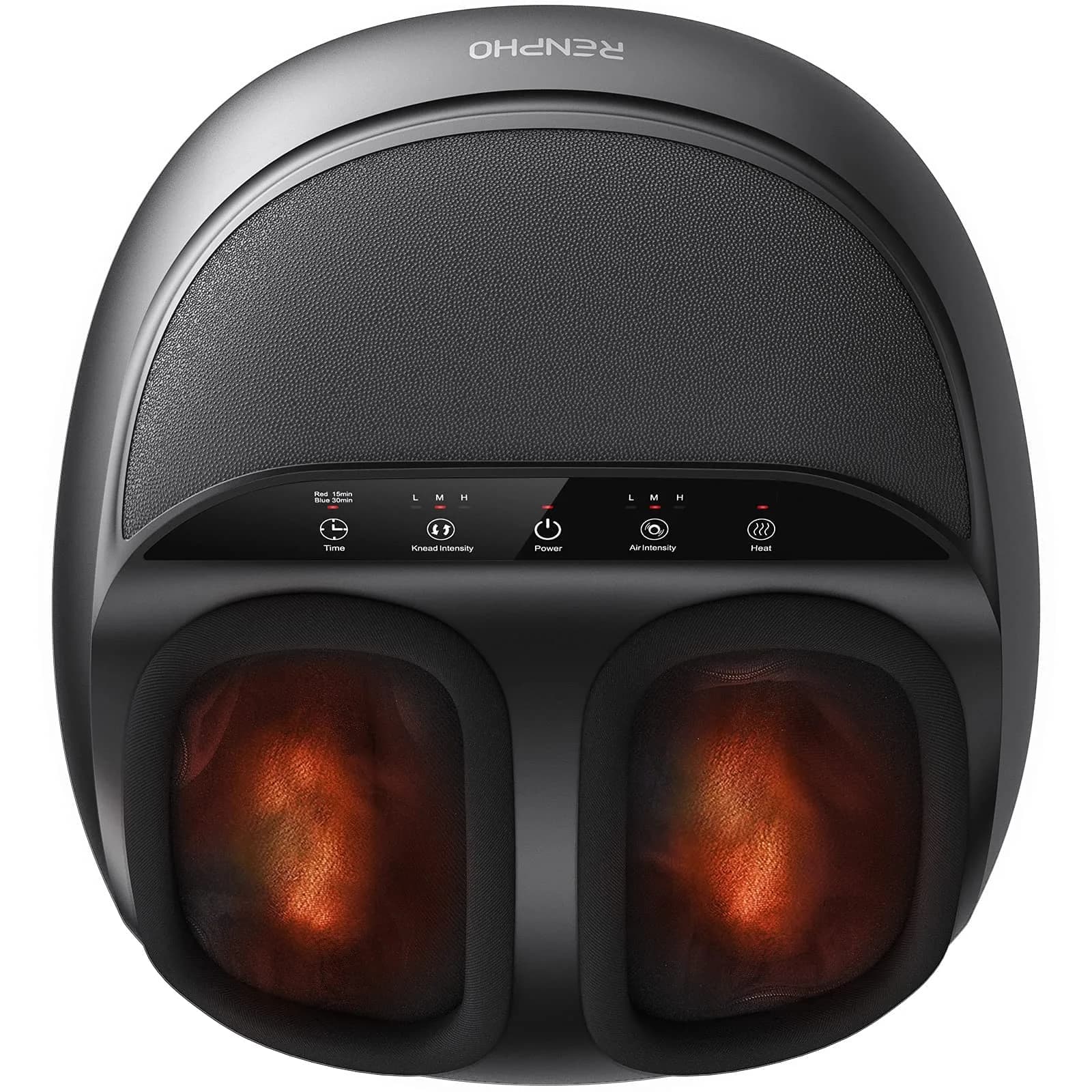 RENPHO Full Foot Massager with Heat | Deep Shiatsu Plantar Fasciitis Relief for Size 13 Feet - main product image