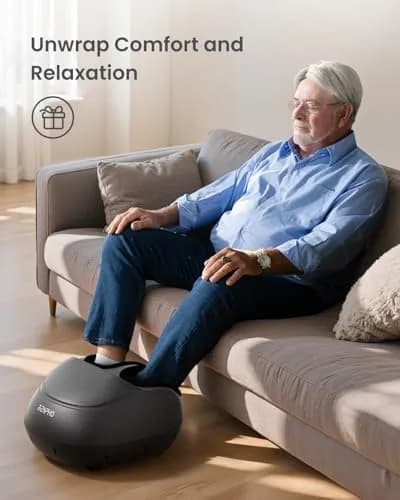 RENPHO Full Foot Massager with Heat | Deep Shiatsu Plantar Fasciitis Relief for Size 13 Feet thumbnail 8