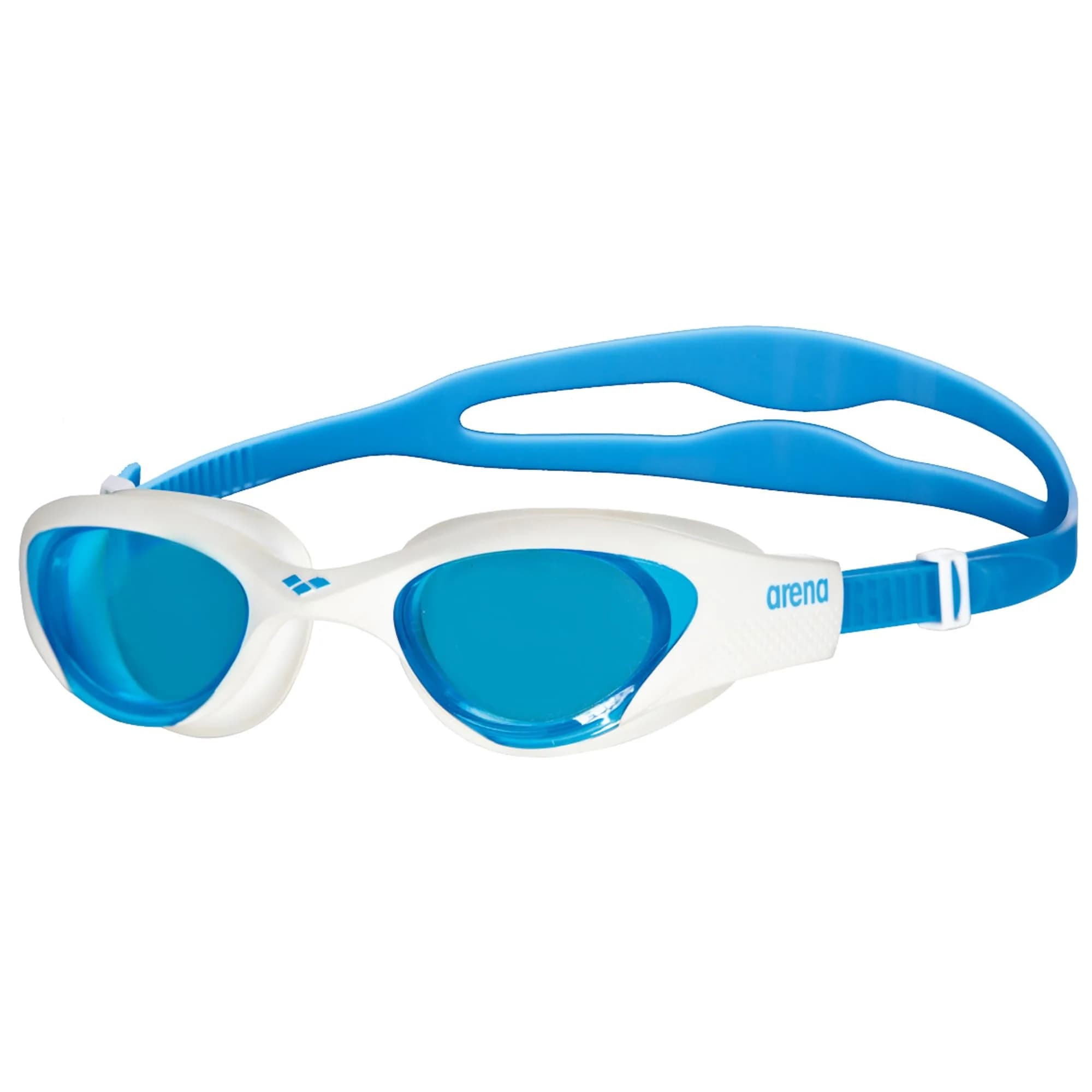 ARENA Unisex The One Swim Goggles Light Blue/White/Blue | Orbit-Proof Seals & Anti-Fog Fit (102 words)